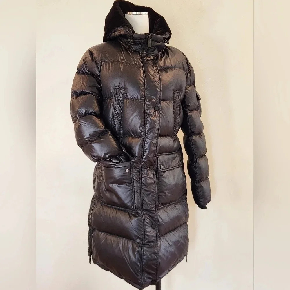 NWT || REBECCA MINKOFF || Long, black puffer jacket - Picture 3 of 16